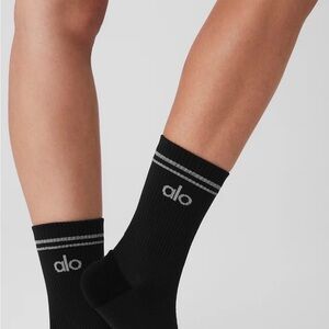 ALO Yoga Unisex Half-Crew Performance Sock